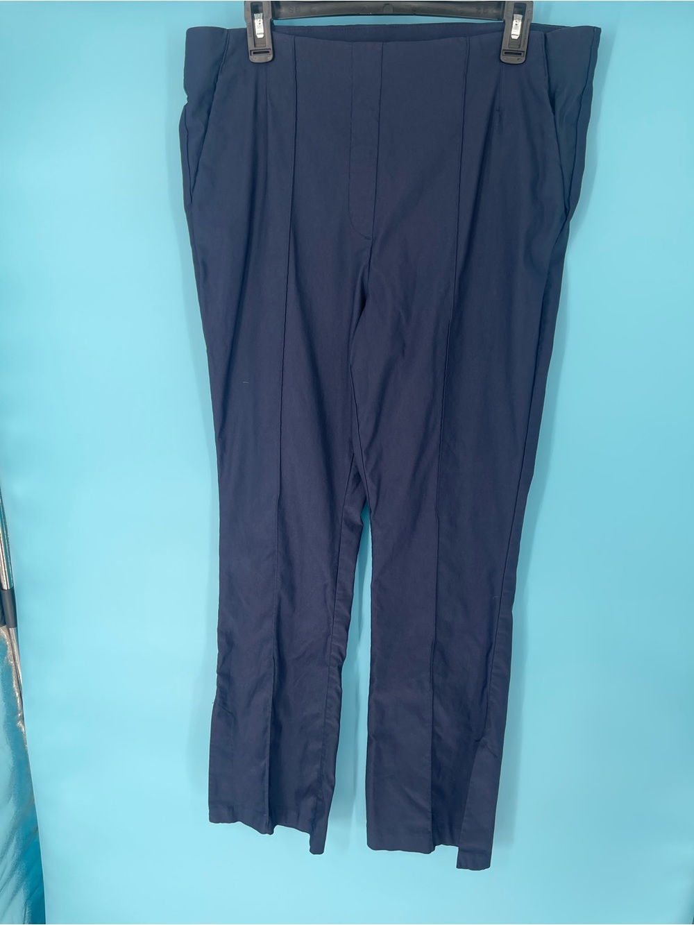 Tribal Navy Straight-Leg Women's Trousers‎